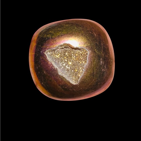 Jewelry - TITANIUM infused with pink’s purple yellow natural DRUZY for pendant making